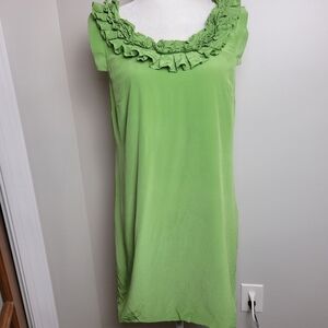 Tibi New York Silk Dress Size 8 Green